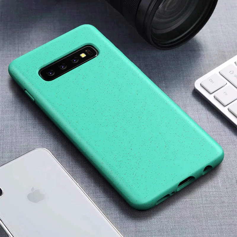 

Eco Friendly Biodegradable Cell Phone Case For iPhone X For Huawei P20 Mobile Phone Covers For Samsung Galaxy S10 Pro Lite, Custom color