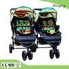 Fashional Colorful Rinbow pattern kids stroller for boy and girl twins / baby jogger stroller twin