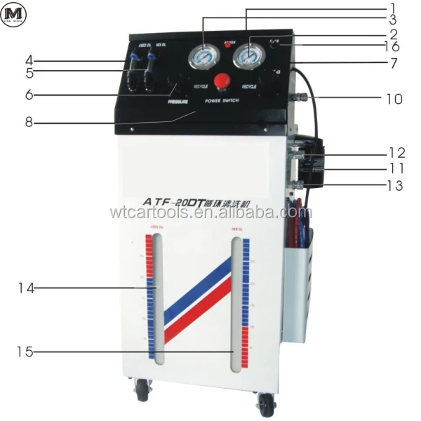 ATF-20DT economic auto transmission fluid exchanger and cleaner machine ATF machine
