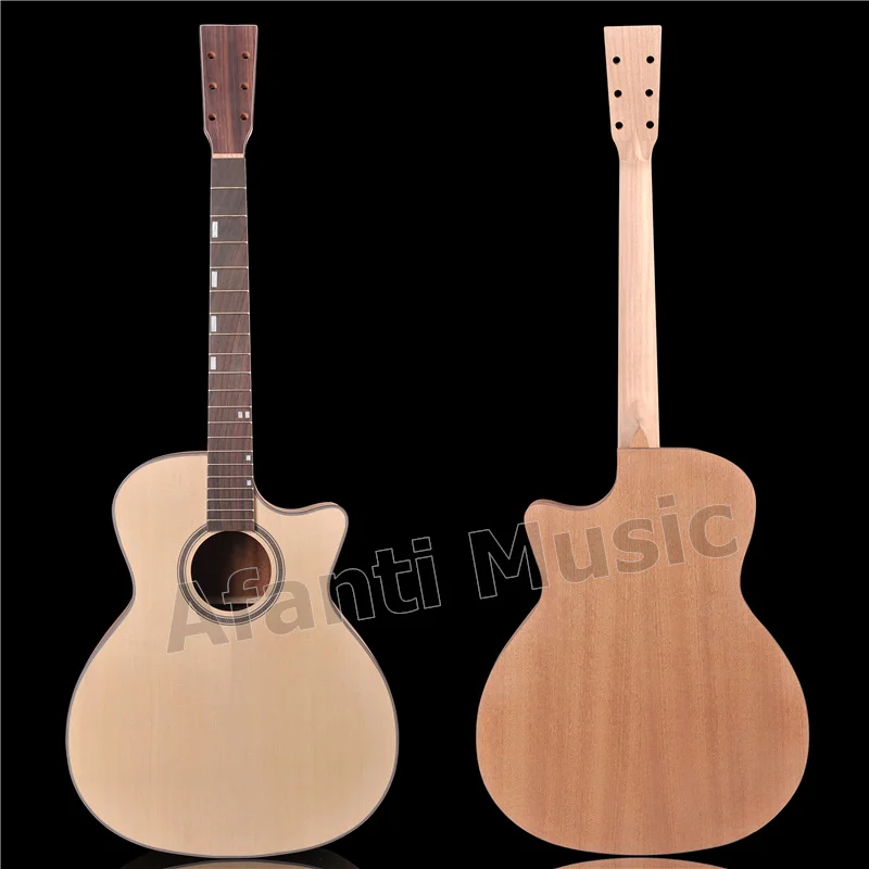 

41 inch Acoustic guitar kit / Solid Spruce top / Sapele back and sides/ DIY guitar kit AFANTI Acoustic guitar (AFA-953)