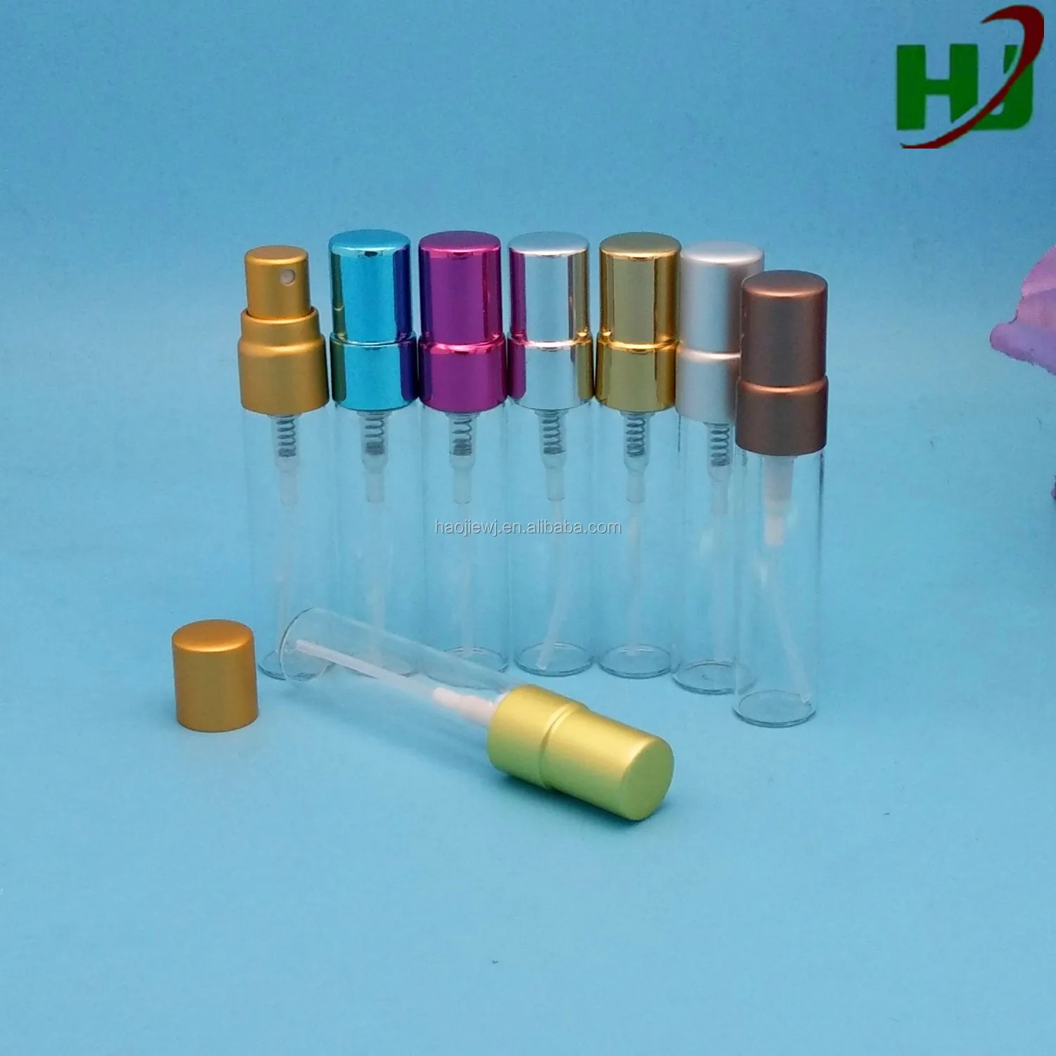 5ml Perfume Glass Sample Vials Bottle With 12/410 Aluminum Screw Neck