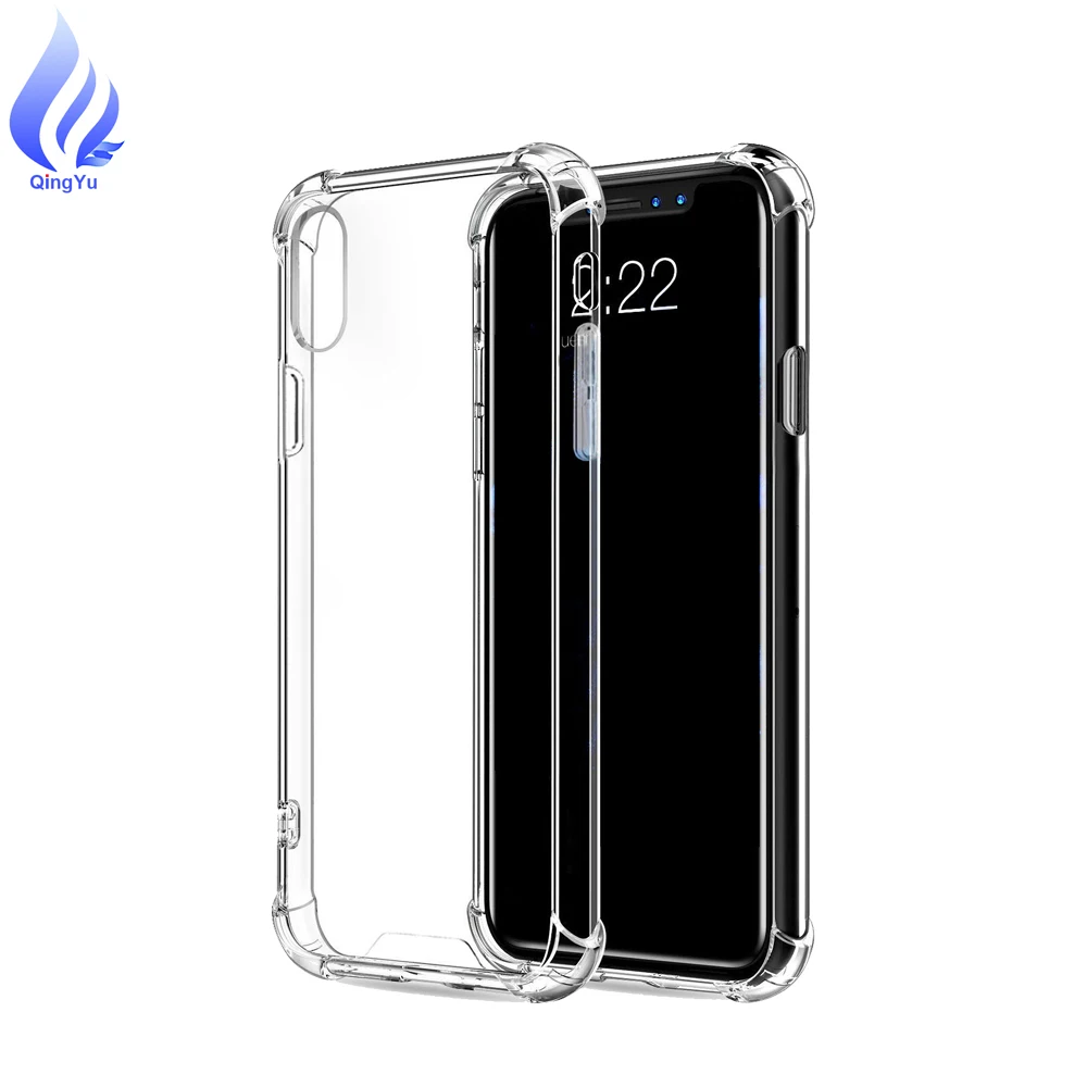 Mobile Phone Accessories Cover For iPhone X XS XR Xs Max Clear Case ShockProof Airbag TPU Bumper Case for Mobile Phone