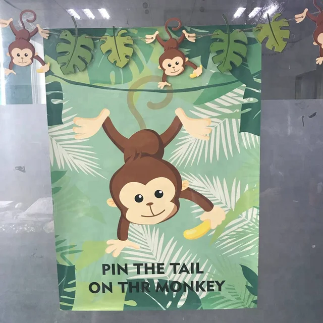 Monkey Birthday Party Supplies Jungle Party Decorations Monkey Ear