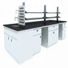 Factory Wholesale Steel And Wood Biology Lab Table With Sink