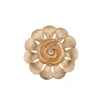 DongDong DD-R-032 hot sale flower shape big crystal stone gold plated ring for women