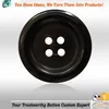 Powerful Capacity Factory Custom Top Gade 4 Holes Top Quality Natural Black Horn Button Garment Accessories