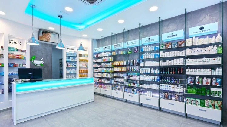 Exterior Led Lighting Retail Medical Shop Interior Design - Buy Medical ...