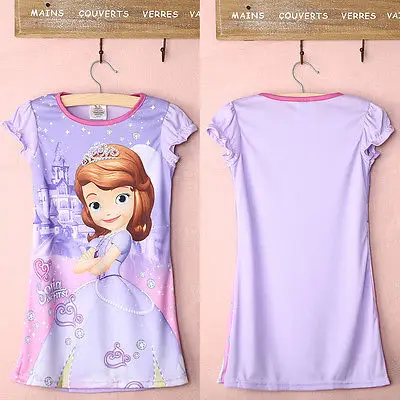 New Kids Baby Girls Party Sofia Princess Summer Short Sleeve font b Fancy b font font