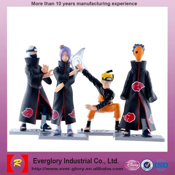 Penjualan panas kartun figurine, naruto kartun mainan 