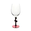 2019 New Design Electroplating Wine Glass with Flamingo Shaped Stem