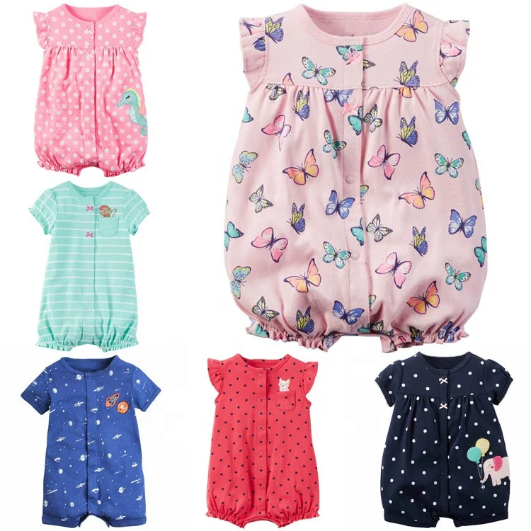 

summer short sleeve baby bodysuits