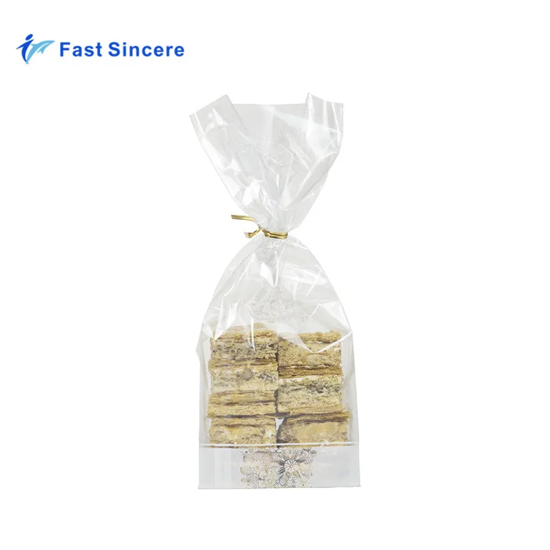 
Block Bottom Cookies Candy Plastic Custom Printed Cellophane Bags 