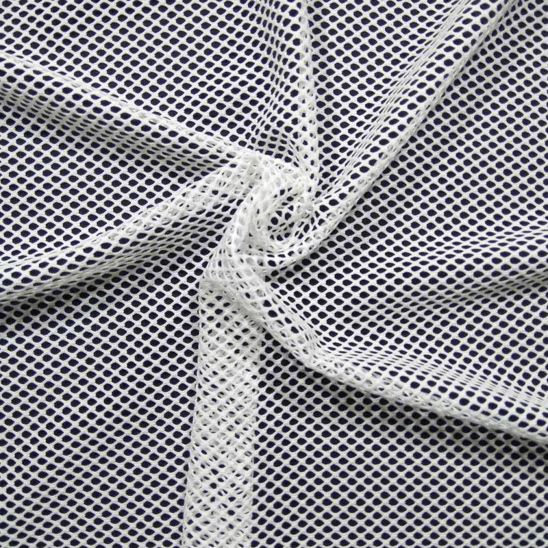 white nylon mesh fabric