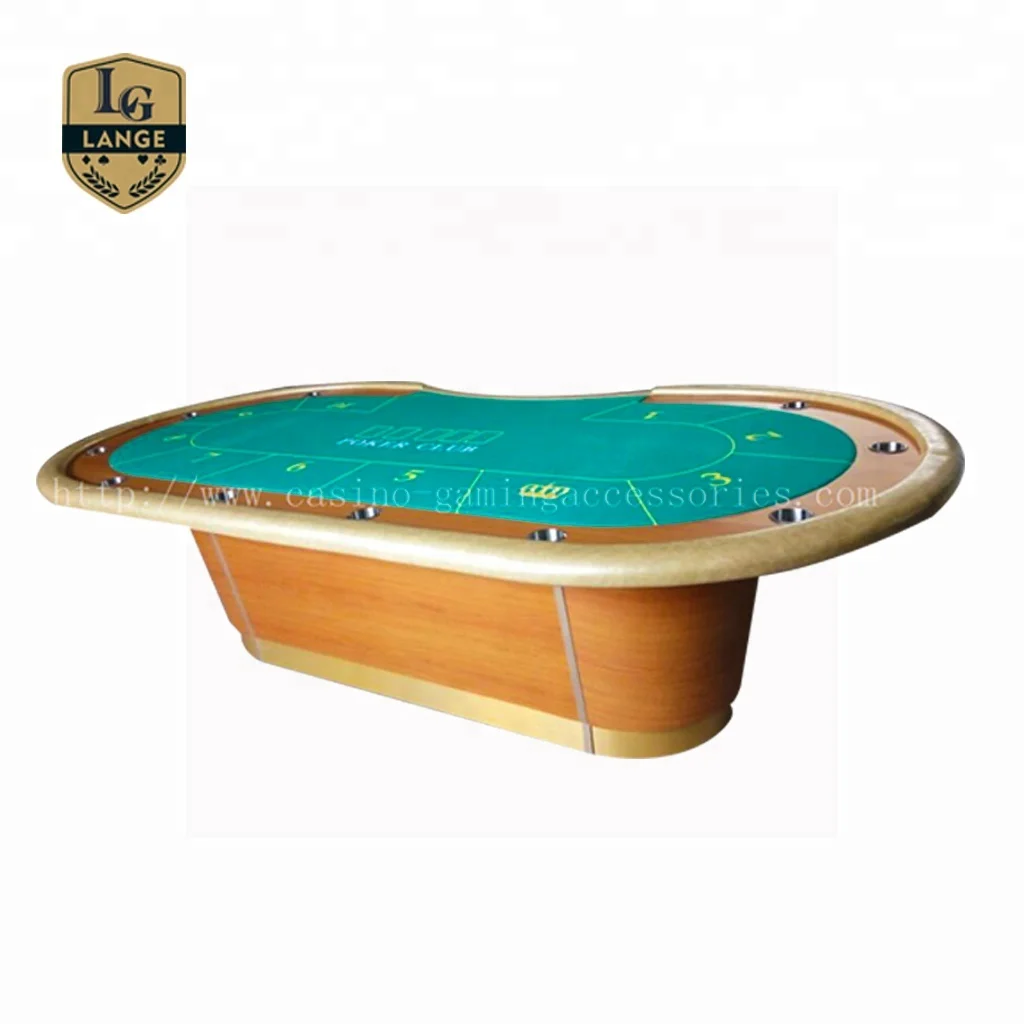 
Deluxe Blackjack Games Table De Poker Casino Gaming Table with Layout 