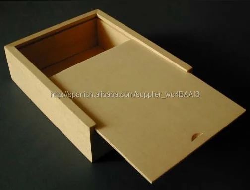 caja de madera con tapa corredera-Cajas de embalaje-Identificación del