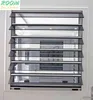 Aluminum glass louver windows with grey blades shutter