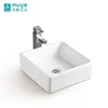 Semi Recessed Personalized Color Decorative White Luxury Wash Basin Solid Surface