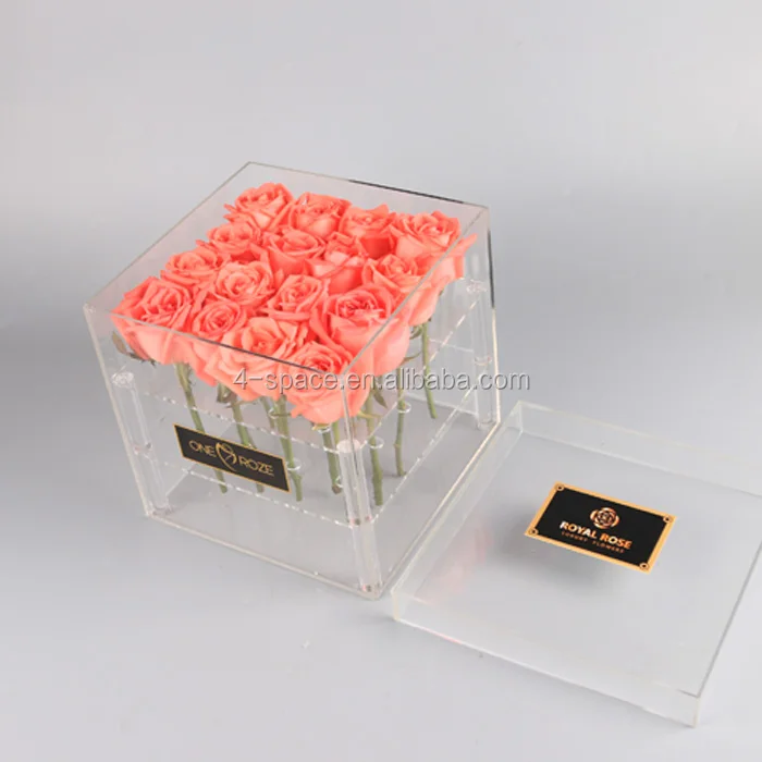 plastic rose gift