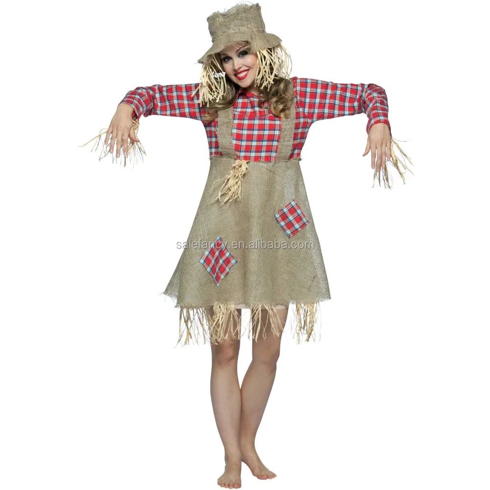 Scarecrow Costumes For Women space ghost halloween horror costume QAWC-8273...