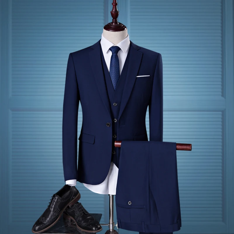 wholesale New Arrival Fashion Men Slim Fit Suits Man Business Formal Suit with Pants Tuxedo Bridegroom Wedding Suits for Men