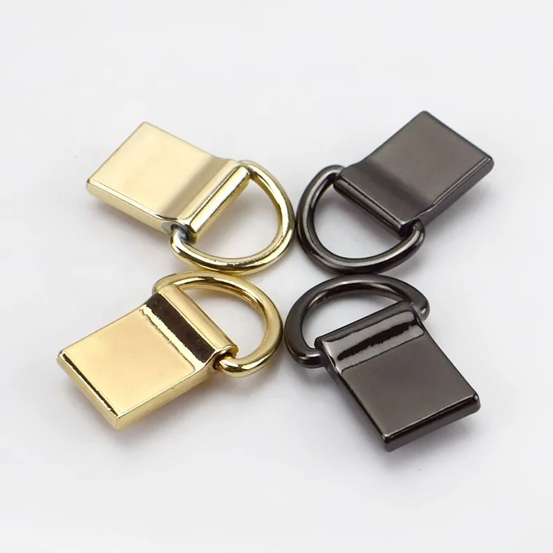 

Meetee BF214 Bag Decoration Alloy Buckles DIY Handmade Side Hanging D Ring Hooks with Screw Connector Hardware, Gold/gun black