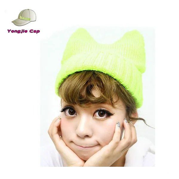 Women Girls Knitted Woolen Beanie Hat and Scarf Set Plaited Embroidered