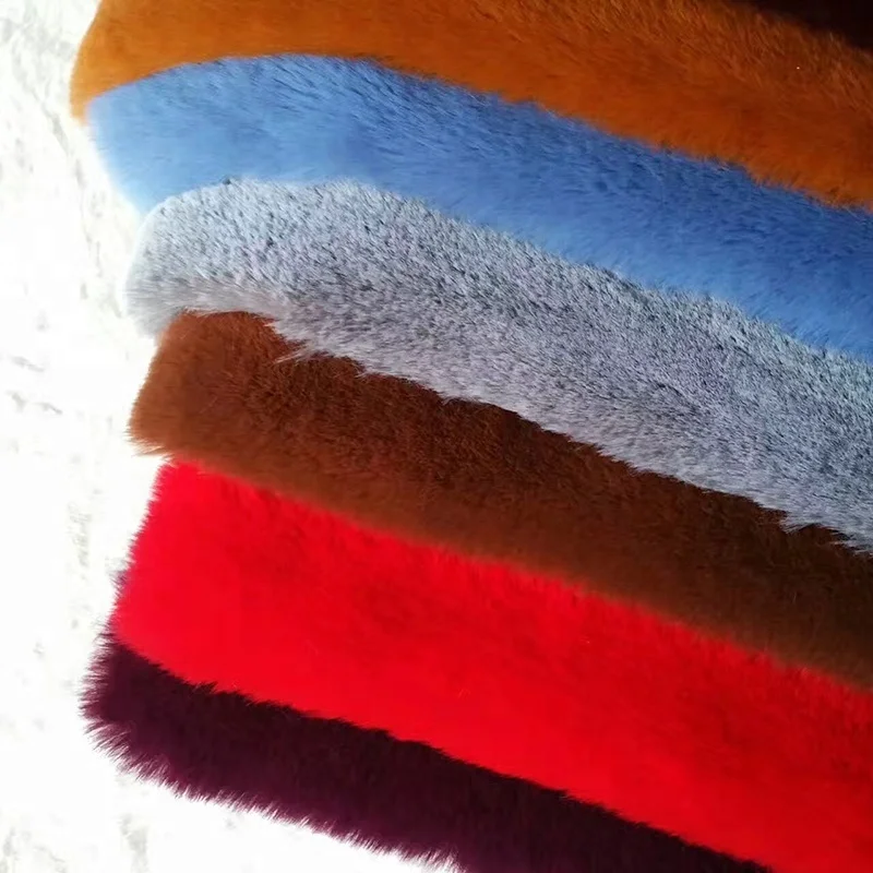 
Many Colors Available Soft Faux Rabbit Fur Fabric Artificial Fur Fabric 
