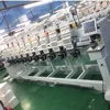 10 head tubular sequin beads cording device embroidery screen printing machine for cap t-shirt flat embroidery