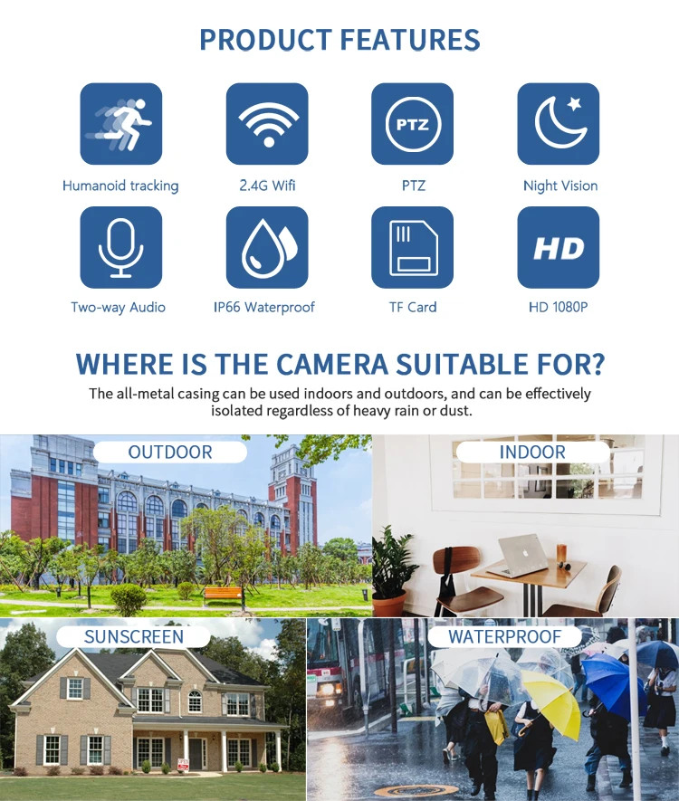 Sectec Hd 1080p 2.4g Wifi Security Camera System Wireless High Speed ...