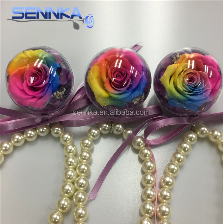 Handmade Red Preserved Rose Baymax Keychain 100 All Natural Preserved