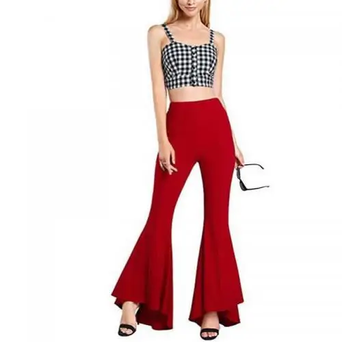 

Hot Selling Women's VF fashion style ladies cutting long trousers women trousers, N/a