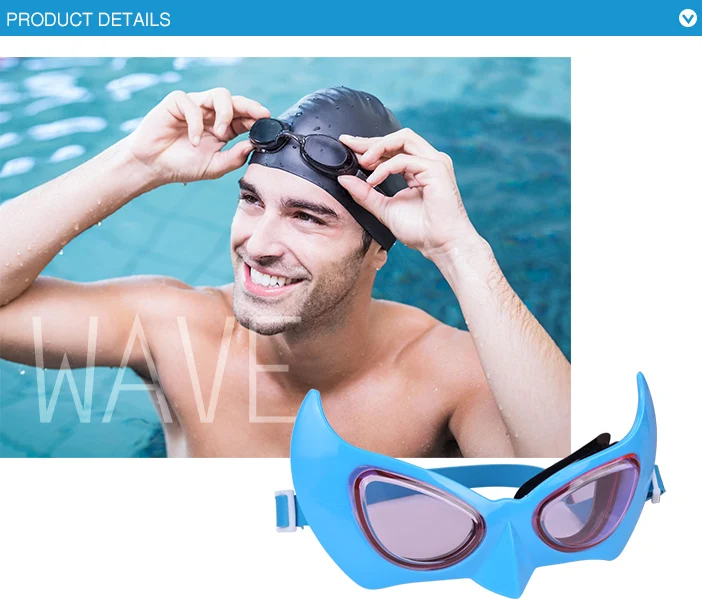 Top quality rubber band cartoon kids swim glassed coloful swimming goggles
