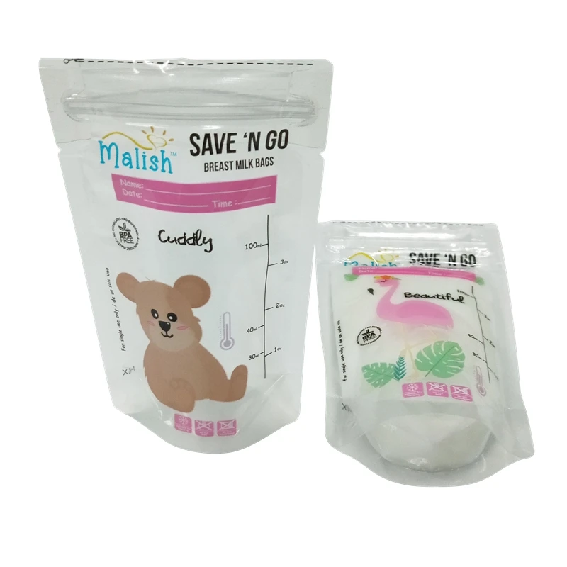 
High-level one-time use leak free liquid sachet packaging plastic pouch ziplock bags baby food pouch with transparent 