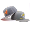 Custom flat bill high street snapback caps with 2D embroidery logo