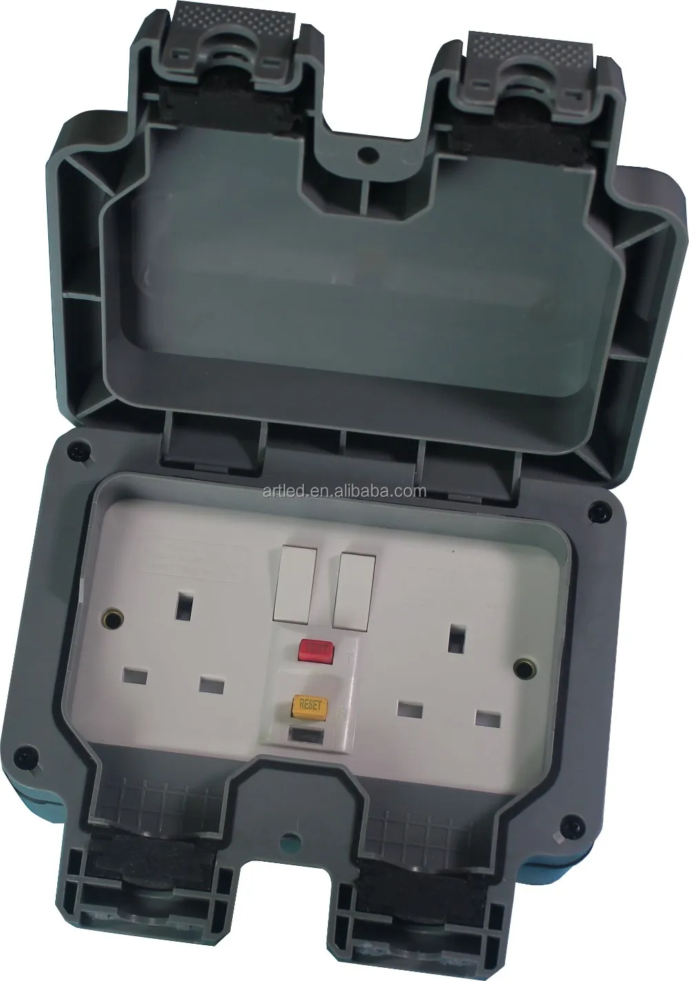 Ip66 13a 3000w Uk Standard Double Outdoor Waterproof