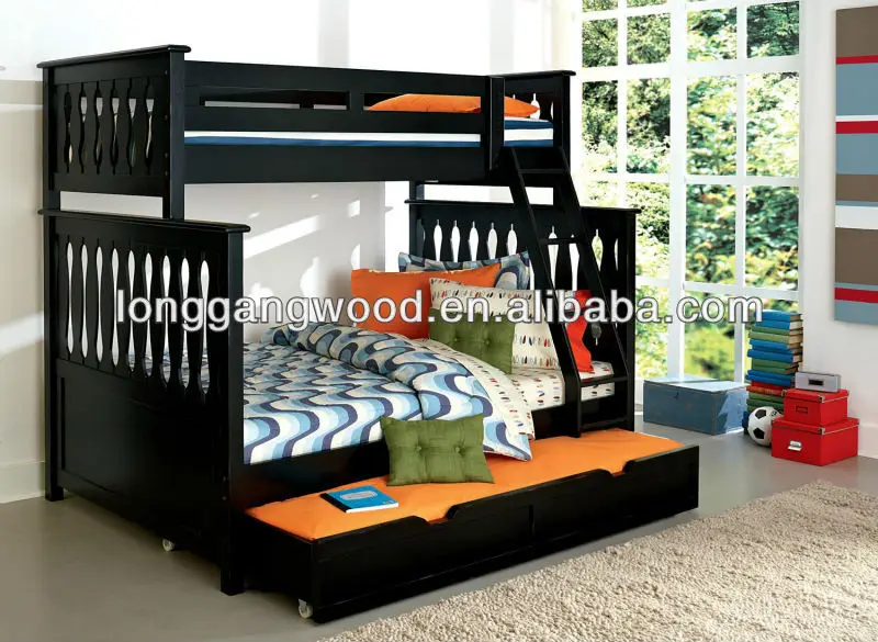 single bunk bed with trundle