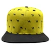 Ping along the cap custom camel printing flat cap hat Zhang Zhang root cap to figure the sample custom