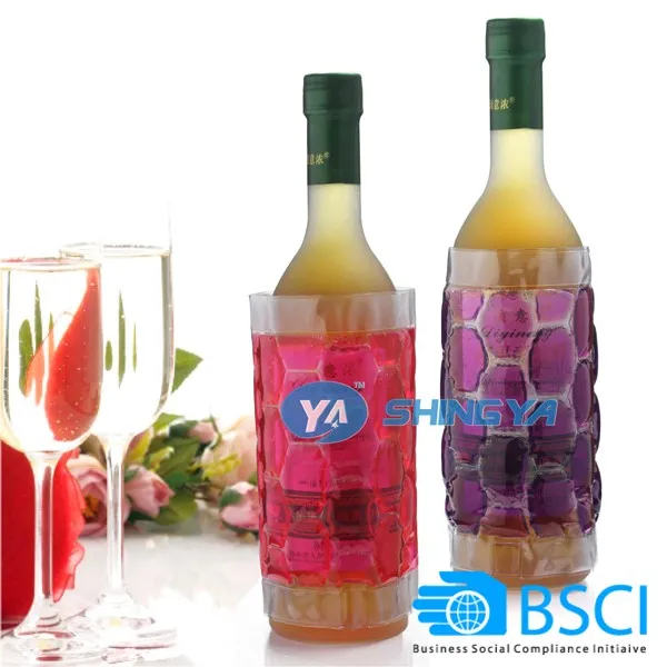 Pvc Gel Wine Cooler Wine Cooling Sleeve Gel Champagne Cooler Buy Gel