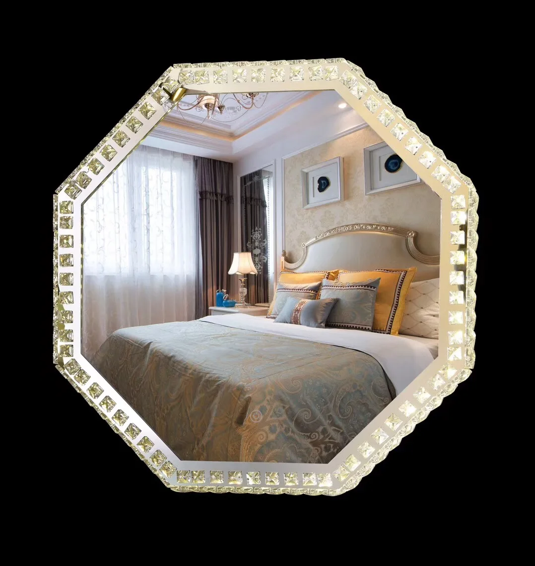 LED lighted bathroom mirror