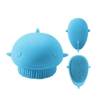 

BPA Free Baby Children Silicone Bristle Hair Scalp Massage Shampoo Brush