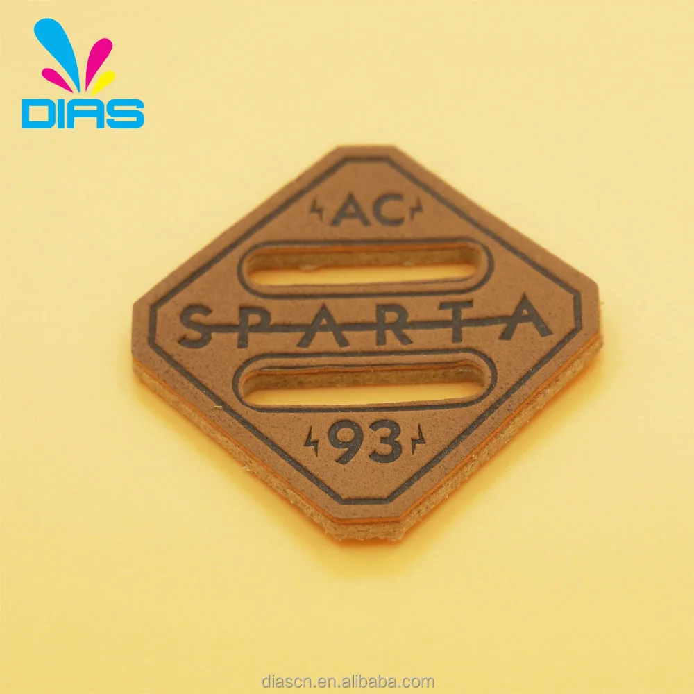 
Wholesale high quality garment custom embossed leather patch 