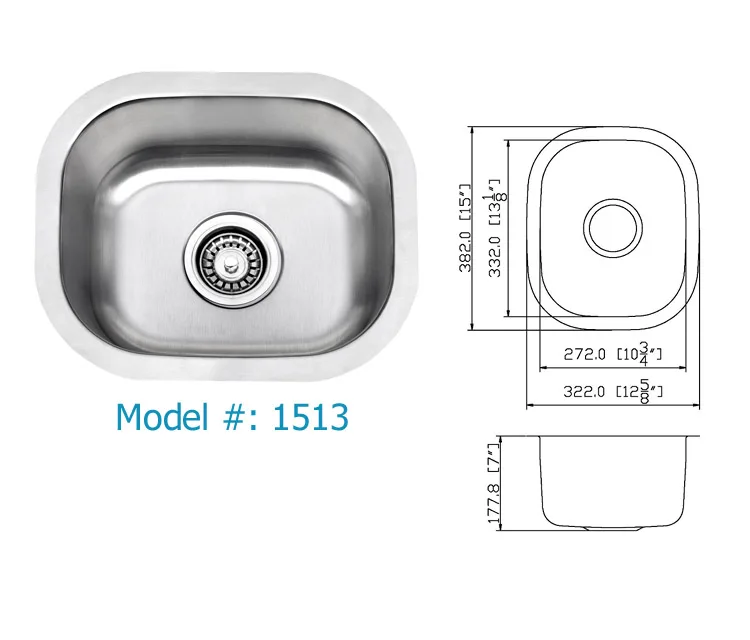 Malaysia Stainless Steel Undermount Sink,No Antidumping Tariff,Small