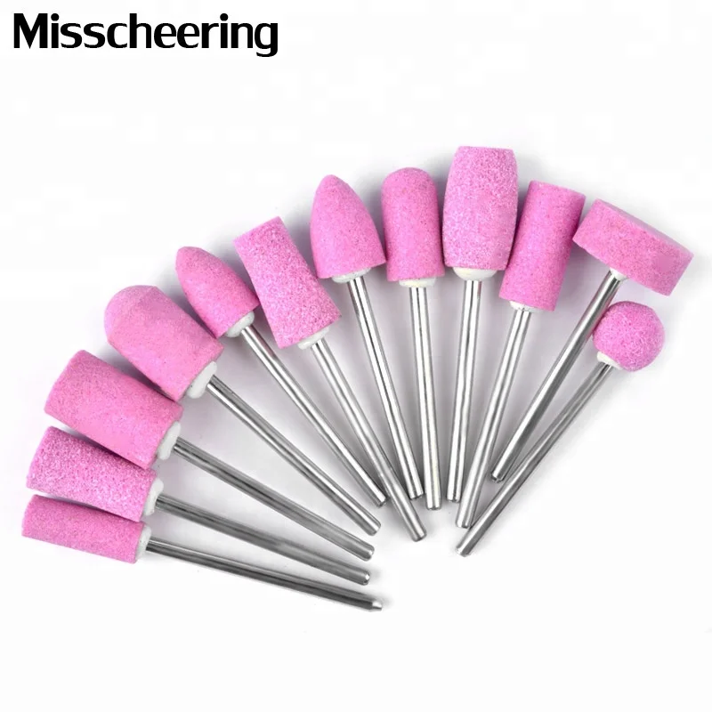 

Misscheering Corundum Ceramic Nail Drill Bits Electric Manicure Head Replacement Device For Manicure Pedicure Polishing Tools
