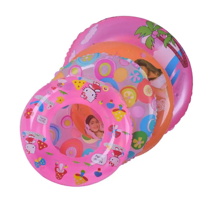 

50 cm Popular CE certificate crystal pool ring swim tube pvc inflatable baby swim ring, As picture or customized