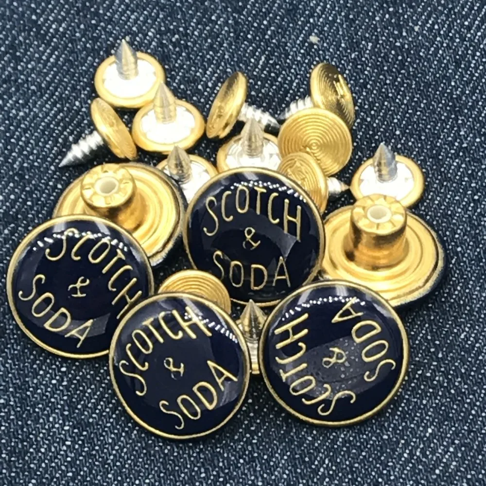 2018 High quality metal jeans rivet button with custom logo