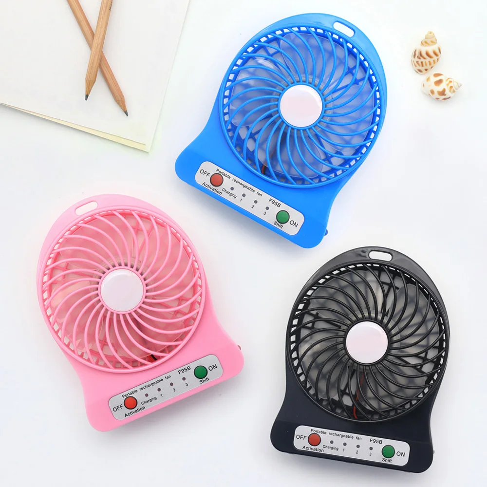 5v Usb Powered Cooling Fan Portable Rechargeable Usb Desk Pocket