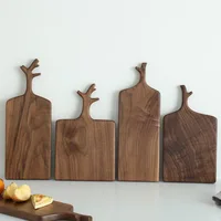 

Unique Design High Quality Eco-friendly Chopping Block Black Walnut Wooden Cutting Board