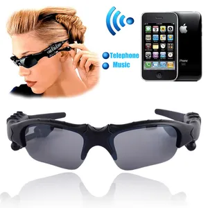 Sport Stereo Wireless Headphones Integrated Sunglasses