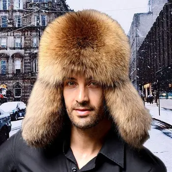 mens fur trapper winter hats