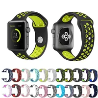 

promotional gift 22 colors 38mm 42mm Cheap watch strap bands rubber apple for iwatch 4/3/2/1 stock